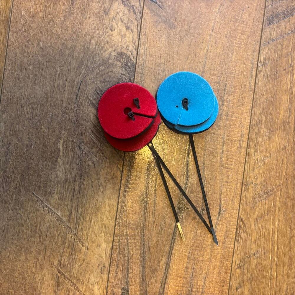 NEW red and blue horse bit guards